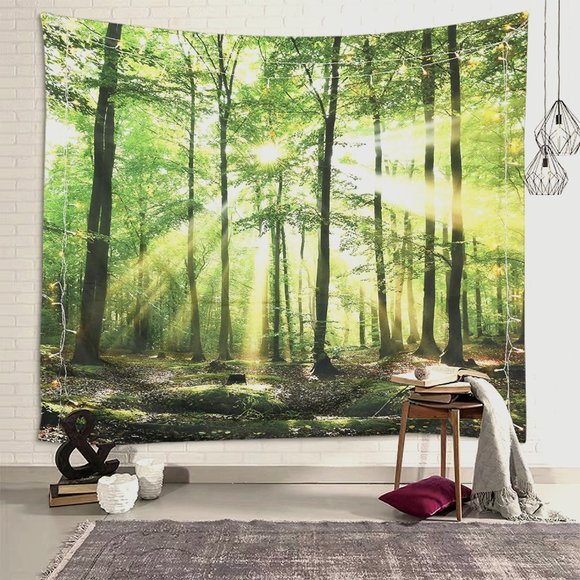 NEW Wall Hanging Tapestries Landscape Trees Forest - Picture 1 of 5